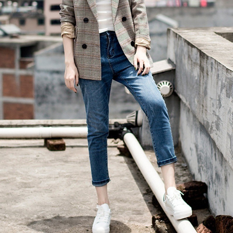 Áo Khoác Phối Họa Tiết Ca Rô Trẻ Trung Thanh Lịch Dành Cho Nữ | BigBuy360 - bigbuy360.vn