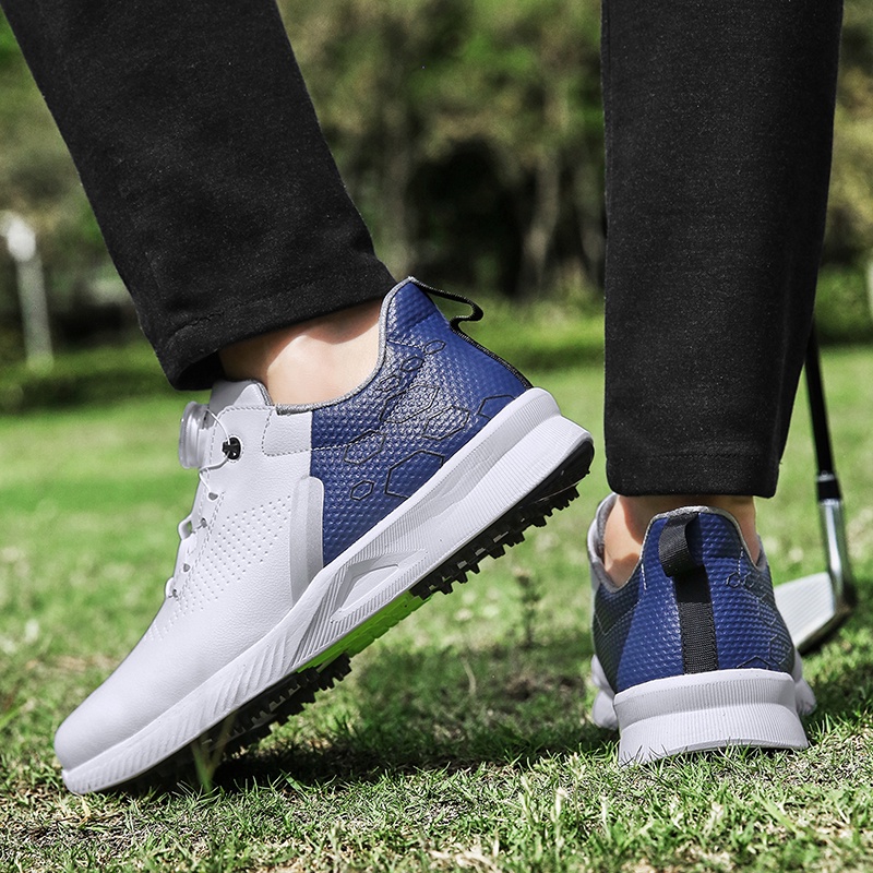 Giày Thể Thao Đánh Golf Không Cần Đinh Siêu Nhẹ Chống Trượt Chống Thấm Nước Thời Trang Cho Nam Và Nữ