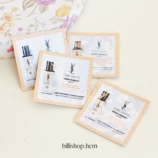Vial 1ML/7ML - Serum huyết thanh tái tạo da YSL Pure Shots Night Reboot Serum