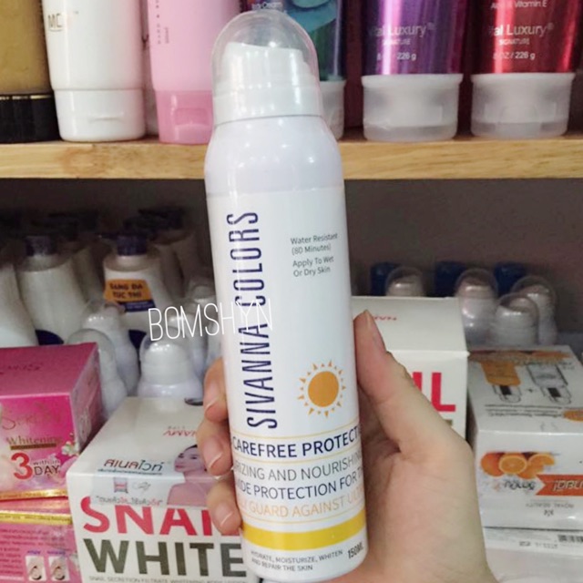 XỊT CHỐNG NẮNG SIVANNA COLORS THÁI LAN