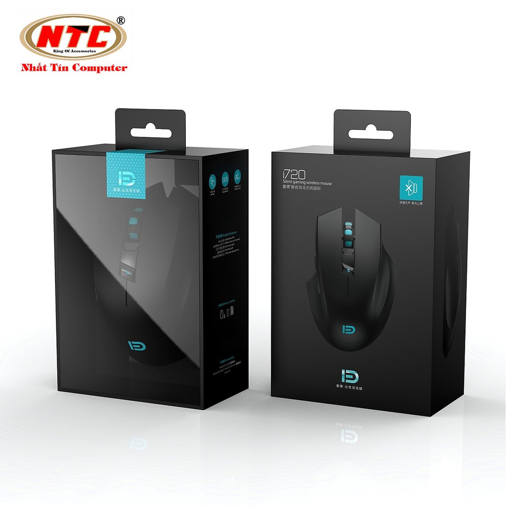 Chuột không dây Wireless 6D game FD i720 DPI 2400 Pin dùng liên tục 12 T