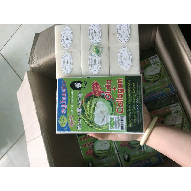 Soap gạo sữa xà phòng trắng da