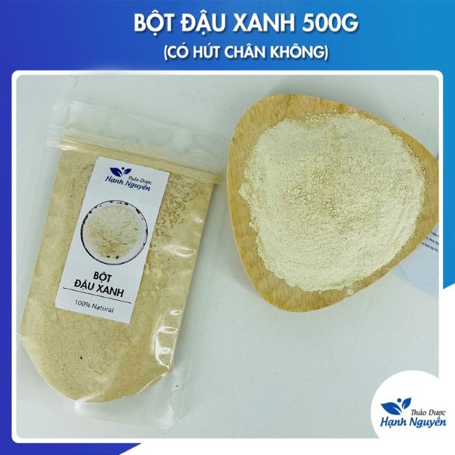 Bột Đậu Xanh 500g (Có hút chân lkhông) - Đậu Xanh Đã Rang Thơm