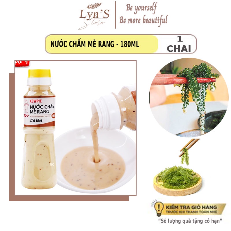 Nước sốt mè rang KEWPIE 180ml 💝 𝑭𝑹𝑬𝑬𝑺𝑯𝑰𝑷 💝 nước chấm thịt nướng, rong nho - hàng cao cấp