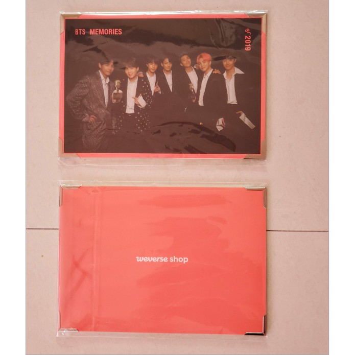 Gift Photo Franme pre order memories 2019 Bangtan
