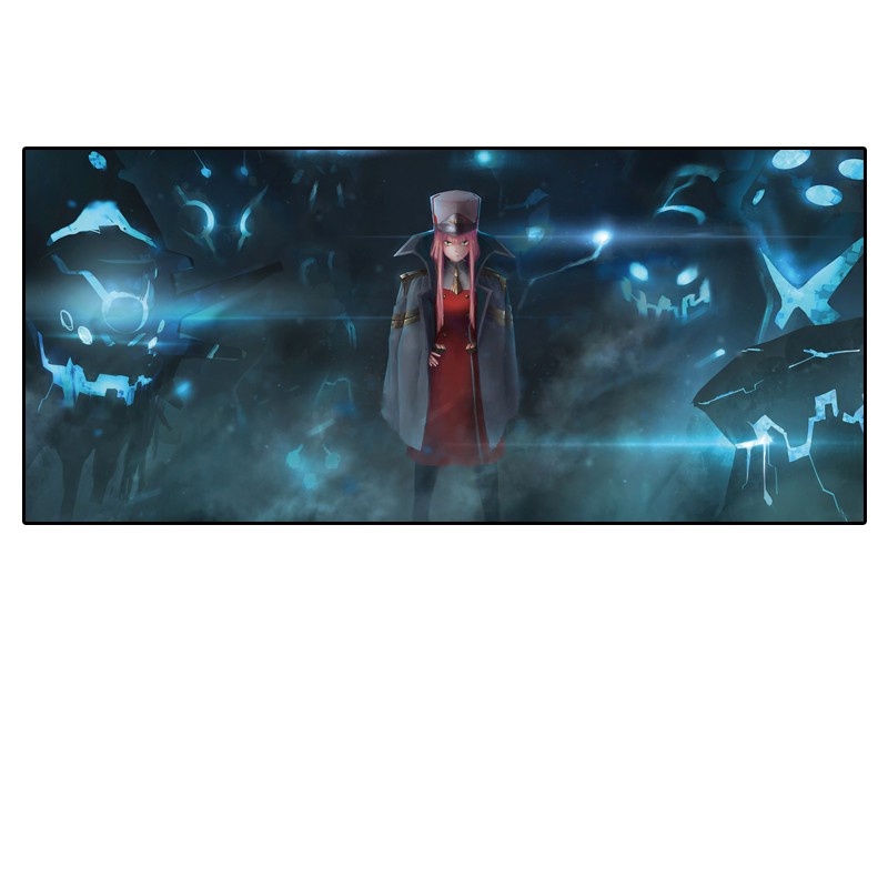 Tấm lót chuột và bàn phím in hoạt hình darling in the franxx cỡ lớn thiết kế độc đáo