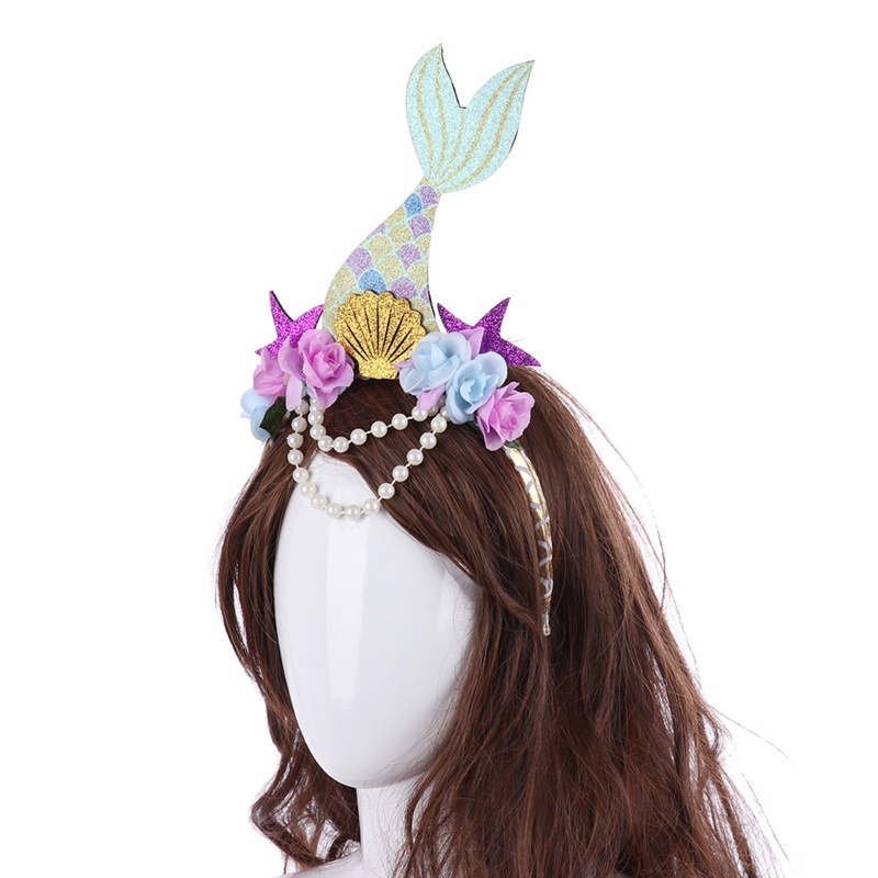 Flgo Băng Đô Hình Đuôi Nàng Tiên Cá Lấp Lánh Thời Trang Tiệc Giáng Sinh / Halloween