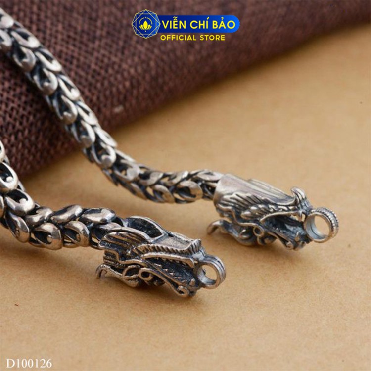 Dây chuyền bạc nam Vảy rồng chất liệu bạc Thái 925 thời trang phụ kiện trang sức Viễn Chí Bảo D100126 D100072