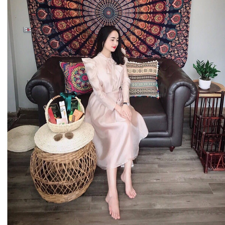 Áo sơ mi tơ tằm HUONGBOUTIQUE HBSM687