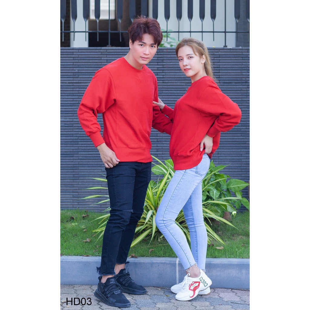 Áo nỉ cổ tròn Việt Nam xuất khẩu cao cấp (nỉ bông/ nỉ da cá), dầy dặn, không bai xù, không dão, quay máy giặt thoải mái. | BigBuy360 - bigbuy360.vn