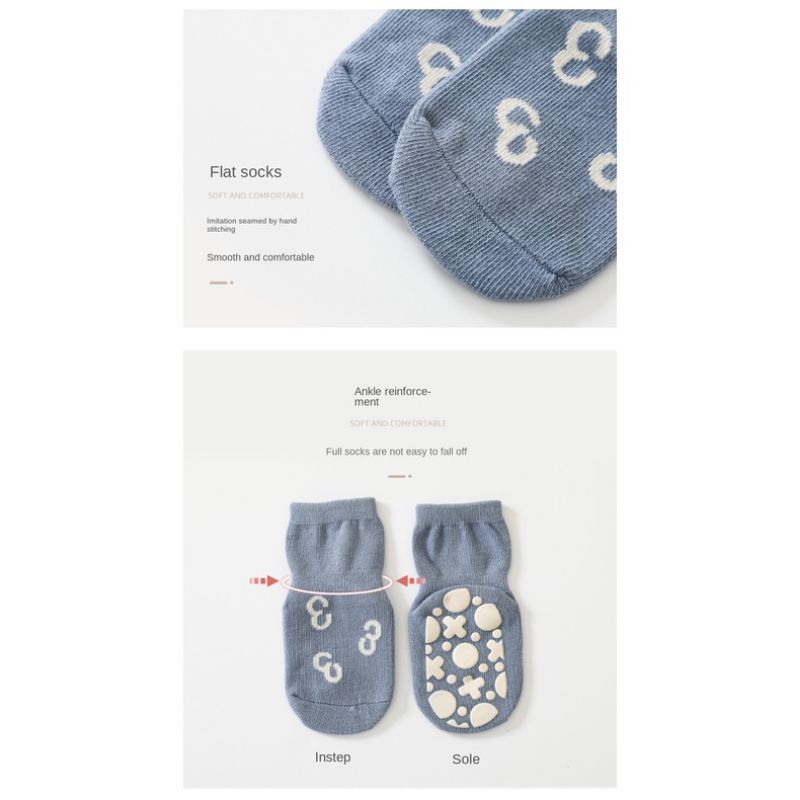 Tất vớ cho bé sơ sinh đế chống trượt cao cấp NEMO BABY với dải chống trượt dày