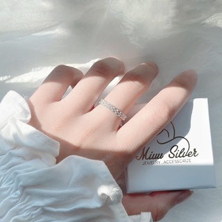 [DEAL SỐC] Nhẫn bạc nữ Miuu Silver đính đá Galix Ring