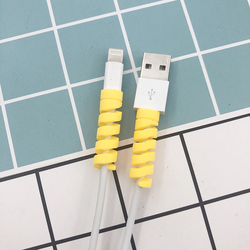 Apple Phụ Kiện Bảo Vệ Đầu Dây Cáp Sạc 12 Kiểu Dáng Xinh Xắn Tiện Dụng Ốp