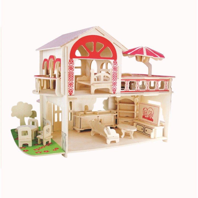 Đồ chơi lắp ráp gỗ 3D Mô hình Sweet Princess Garden