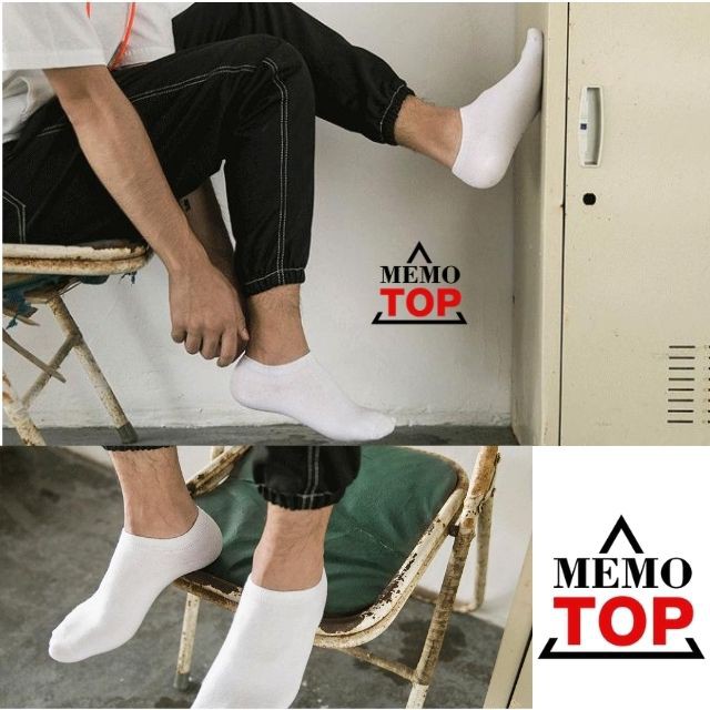 Tất vớ cổ ngắn trơn nam nữ, chất xịn giặt không ra màu, Phát Kim Long chuẩn xuất Nhật -Memotop