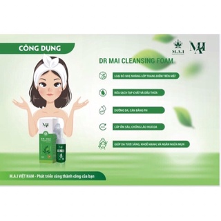 Sữa rửa mặt DR Mai, bọt rửa mặt
