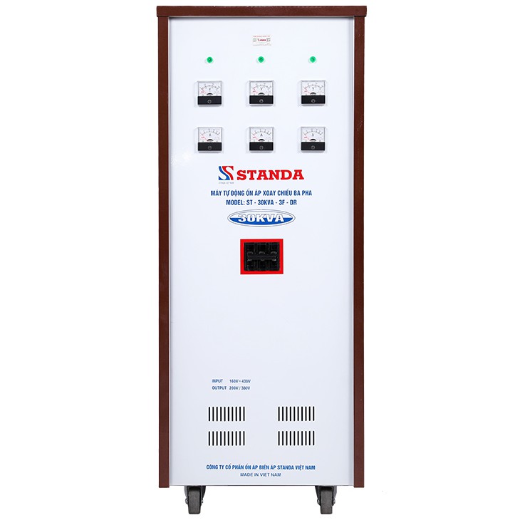 Ổn Áp Standa 30kVA 3 Pha Dải 160-430V Chính Hãng