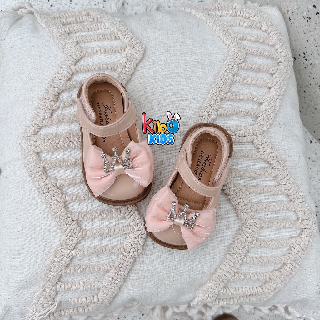 Giày Bé Gái - Giày búp bê da mềm phong cách Vintage BB4661 (có ảnh thật)