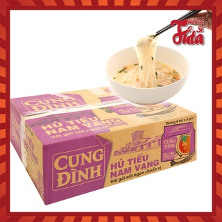 Hủ tiếu Nam Vang Cung Đình (Thùng x 30 gói 78gr) kèm gói gia vị nước sốt Hải sản tôm mực cực ngon