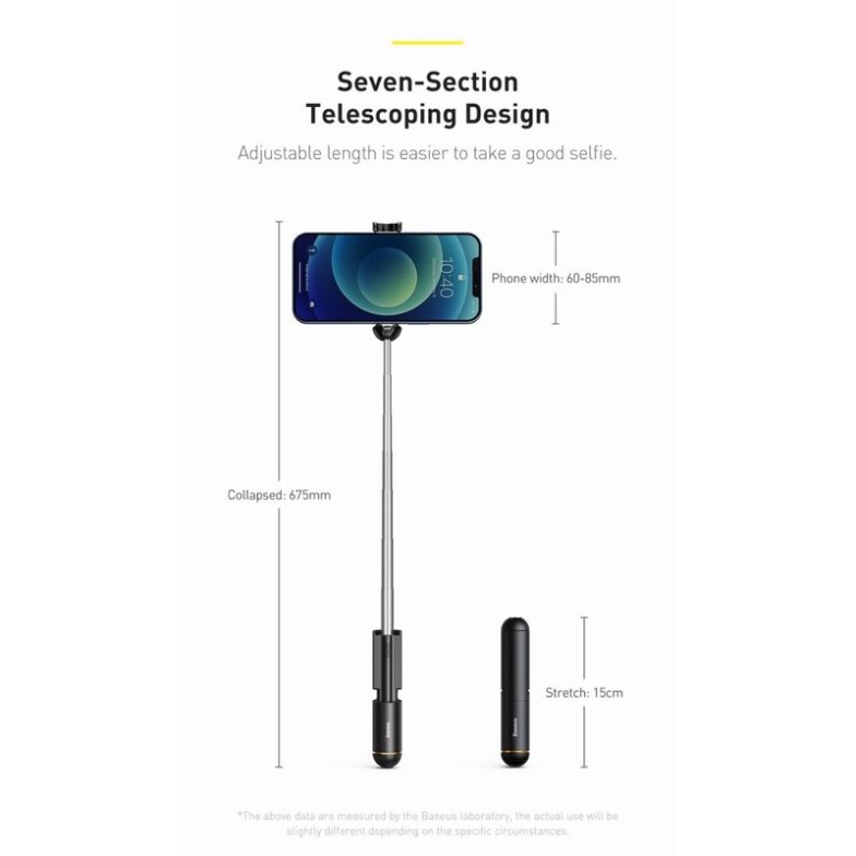 Gậy tự sướng Baseus Ultra Mini Bluetooth Folding Selfie Stick | BigBuy360 - bigbuy360.vn