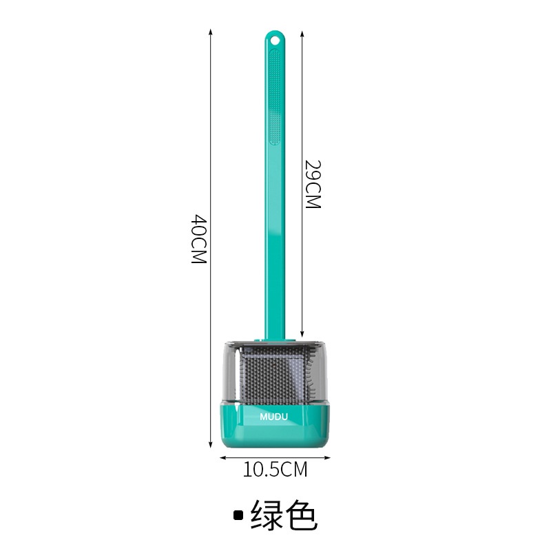 Bộ Bàn Chải Vệ Sinh Toilet Gắn Tường Bằng Silicone Tiện Dụng