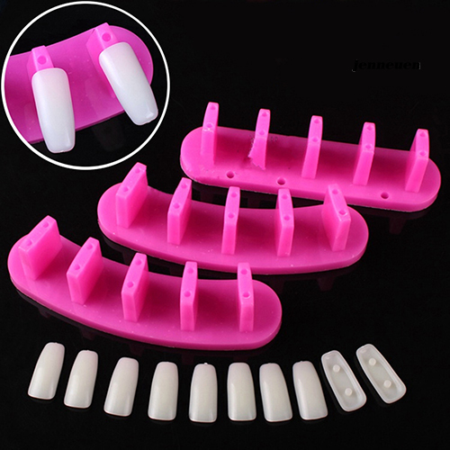 [Hàng mới về] Bộ 3 Đế Thực Hành Trang Trí Móng Tay Giả Bằng Acrylic Tiện Dụng