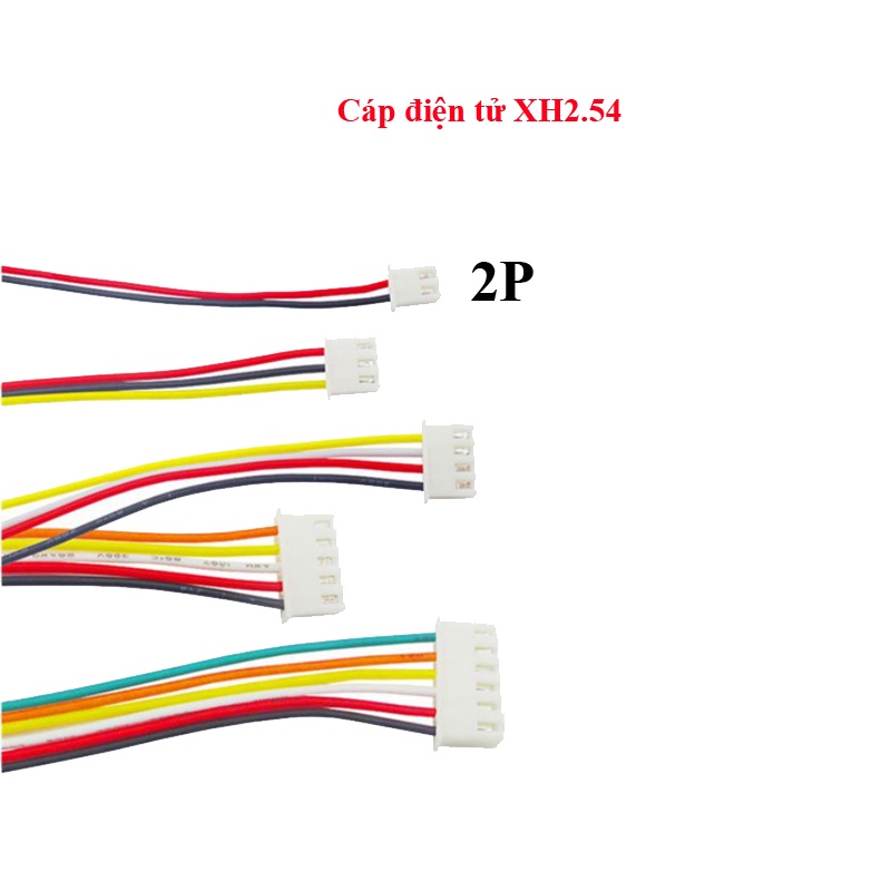 Cáp điện tử XH2.54 2P/3P/4P/6P/8P/10P/12P dây dài 20CM