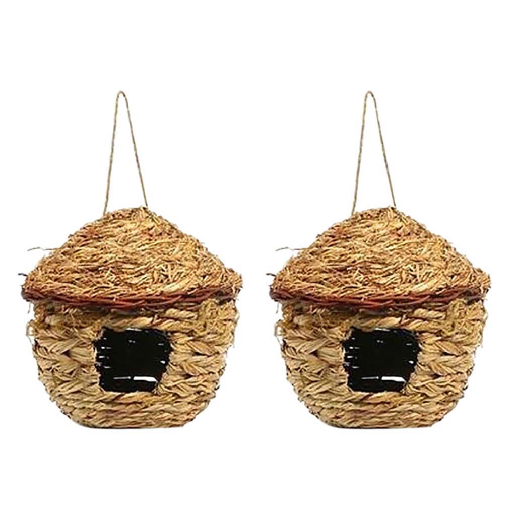 [Lzdhuiz] Cửa Hàng Bong Bóng 61 Ngôi Nhà Cỏ Hoang Dã 12cm Handmade Có Thể Xoay Được