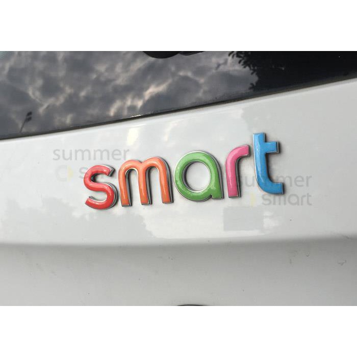 Miếng dán chữ "Smart" đổi màu dán trang trí đuôi xe ô tô 09 - 19 Benz