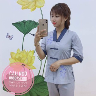 ĐỒ LAM ĐI CHÙA NỮ - MẪU LA HÁN PHỐI