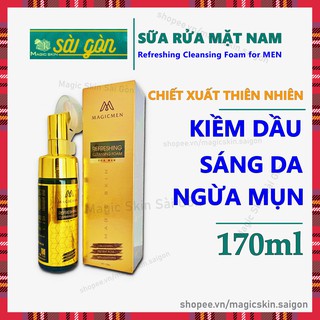 Sữa rửa mặt cho NAM Magic Skin - SRM bọt biển đầu cọ Refreshing Cleansing Foam for MEN