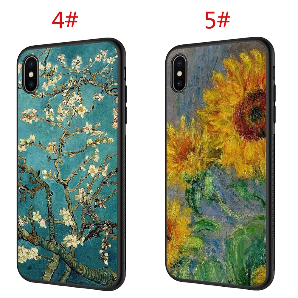 Ốp Điện Thoại Mềm In Hình Tranh Sơn Dầu Van Gogh Cho iPhone 5 5s 6s 7 8 Plus X XR XSMax