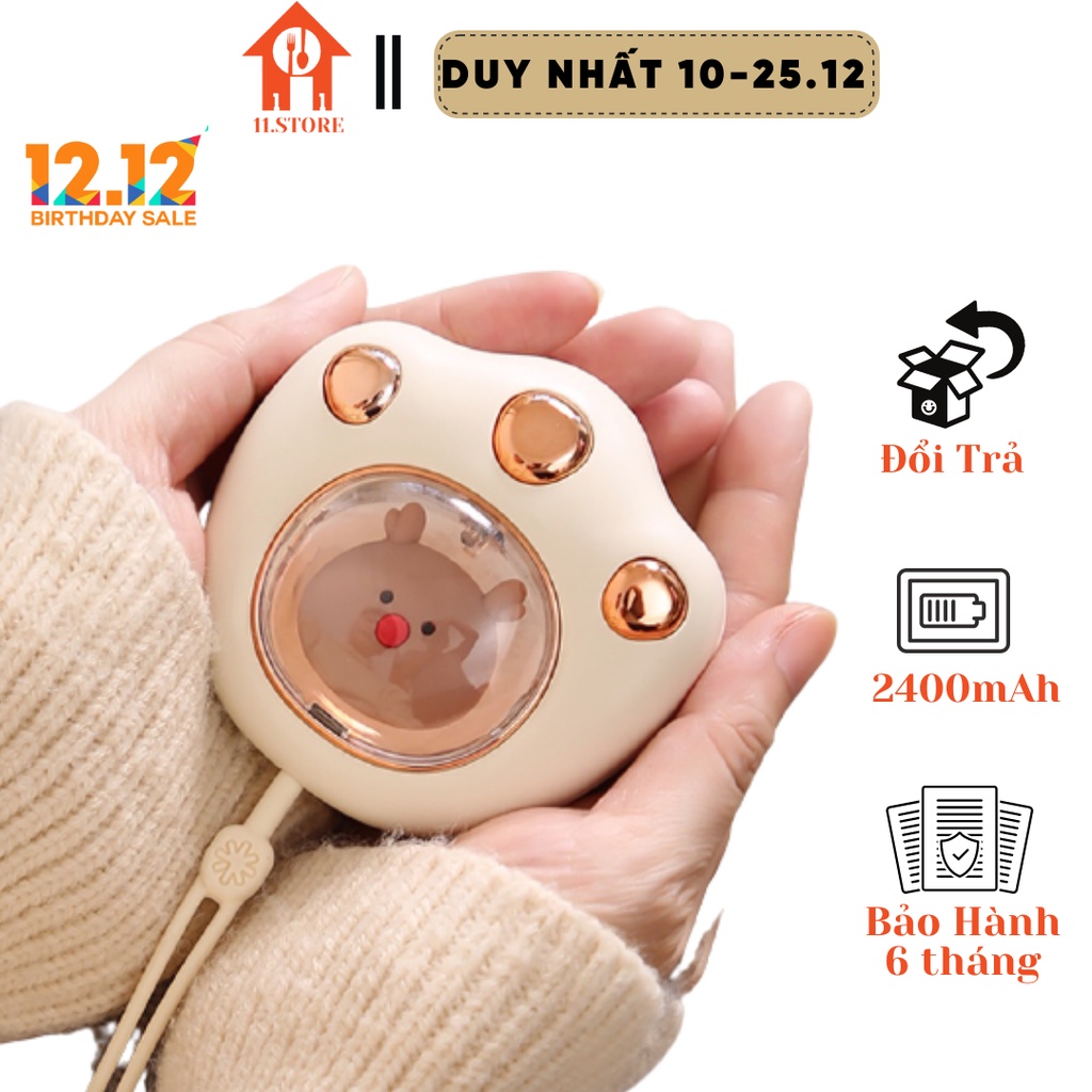 Máy Sưởi Ấm Mini Cầm Tay. 2400mAh Nhỏ Gọn(SẴN HÀNG)