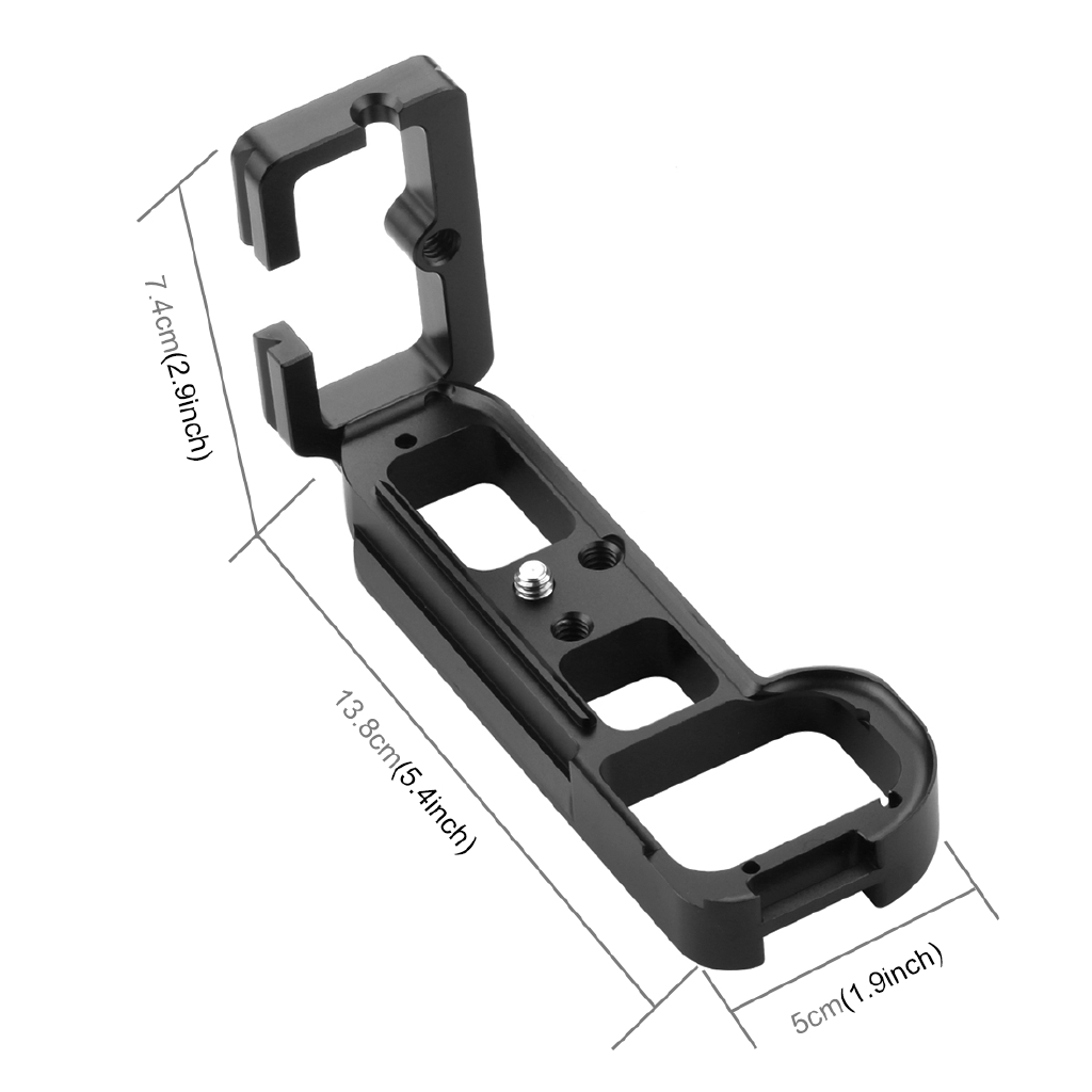 PULUZ 1/4 inch Vertical Shoot Quick Release L Plate Bracket Base Holder for Sony A7R / A7 / A7R S / A7M2