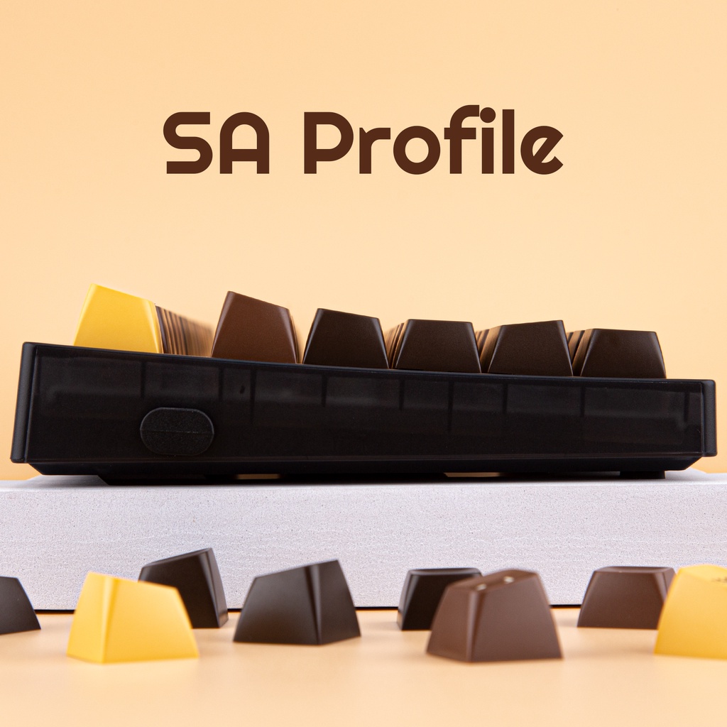 Aifei SA Profile Double Shot ABS Keycaps 172 Phím Bộ bàn phím cơ bố trí ANSI & ISO cho Cherry MX Switch