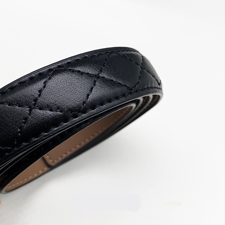 THẮT LƯNG DÂY NỊT NỮ chất da PU cao cấp bản 2.3cm mặt khóa xích vàng