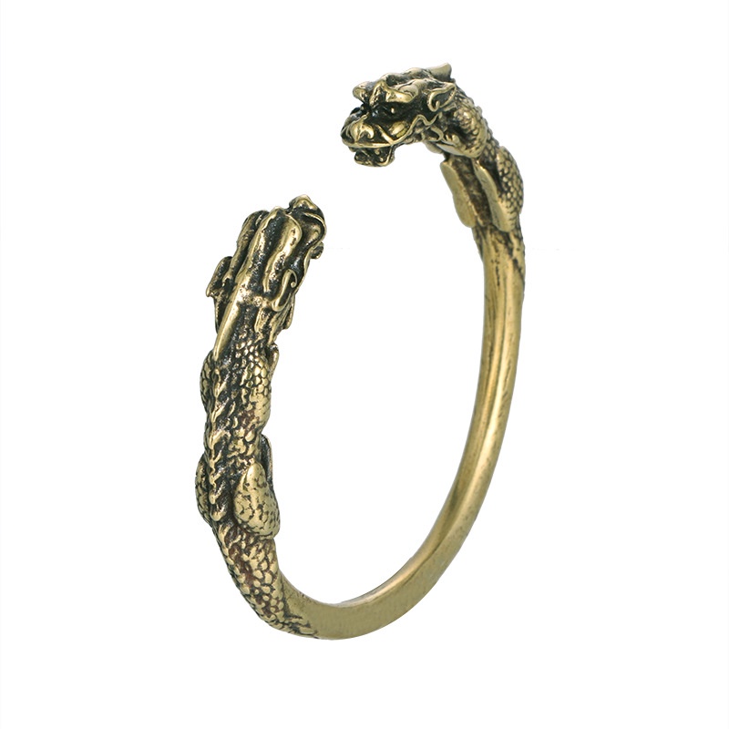 Yueying Restore Vòng Tay Thanh Tròn Bằng Đồng Thau Nguyên Chất Kiểu Cổ Điển Sáng Tạo