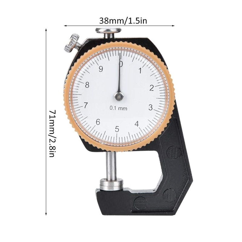 Dụng Cụ Đo Độ Dày 0~10mm Cho Vải Da 0.1mm