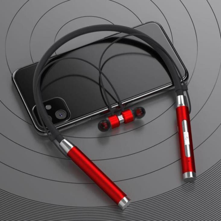 Tai nghe thể thao không dây Sendem  chính hãng, Tai nghe quàng cổ Bluetooth PIN TRÂU 15 giờ D02