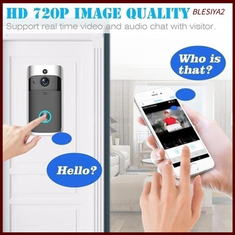 Chuông Cửa Không Dây Thông Minh Blesiya2 1080P Video Intercom IR Màu Đen