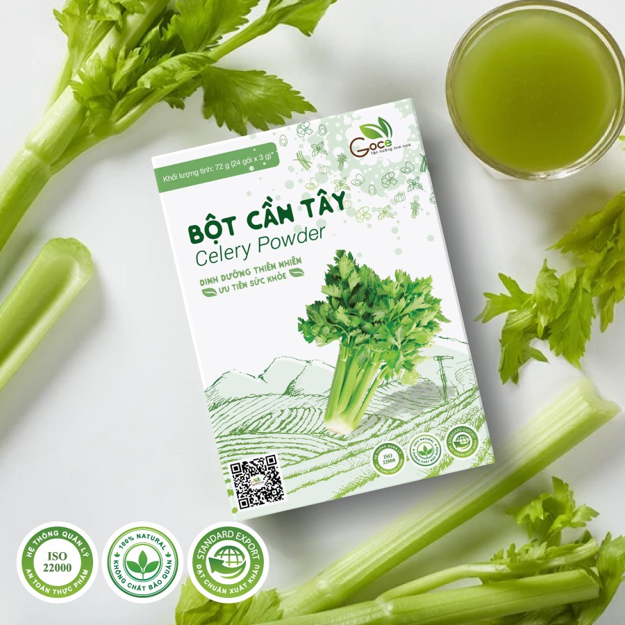 Bột cần tây nguyên chất Goce – 72g (24 gói x 3g)