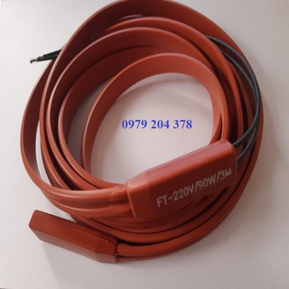 Dây 3 MÉT-220- 90W- DẠNG DẸP-HÀNG HÀN QUỐC Dây ĐIỆN TRỞ SƯỞI SILICONE