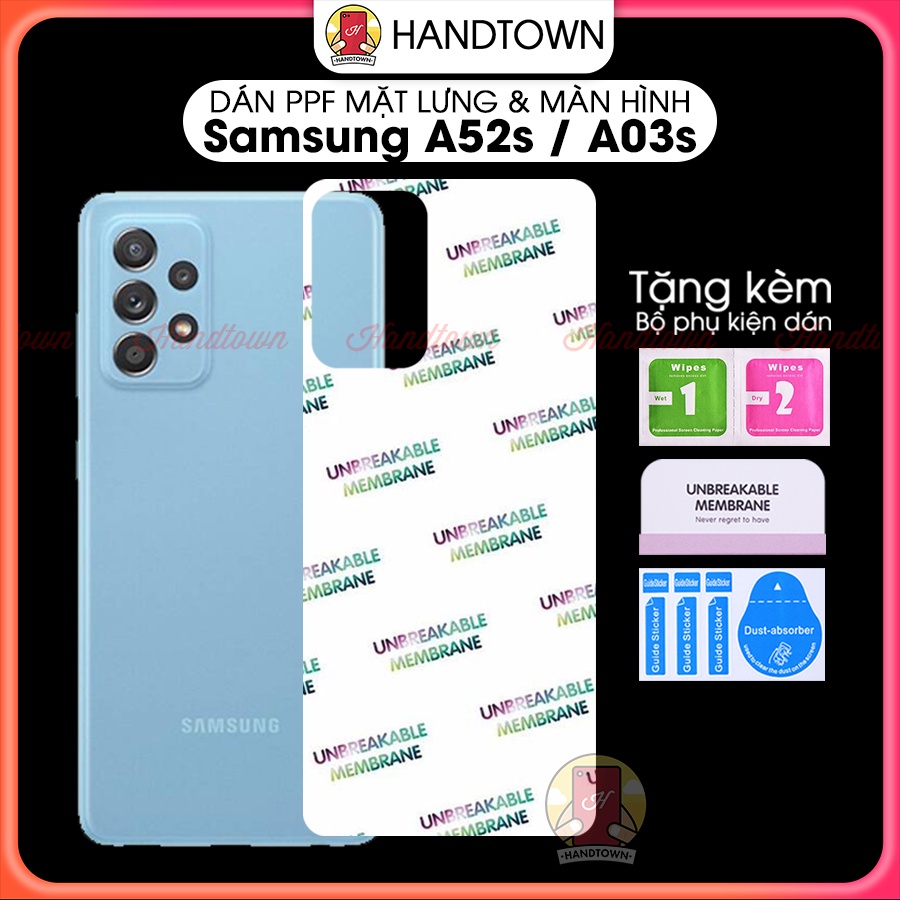 PPF Samsung Galaxy A52s A03s A32s A72s Cường Lực Dẻo Chống Xước Chống Nước Chống Vân Tự Phục Hồi Handtown