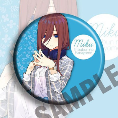 (m01) Huy hiệu cài áo IN HÌNH Gotoubun no Hanayome Nhà có 5 nàng dâu anime chibi dễ thương tiện lợi