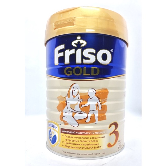 [DATE 2023] Sữa Friso Gold Nga hộp 800g đủ số vị nhạt, bổ sung chất xơ chống táo bón cho bé yêu