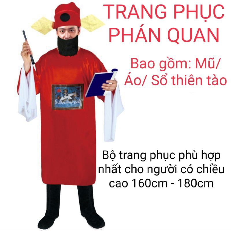 Trang Phục Hoá Trang Halloween, Bộ Đồ Hoá Trang Cương Thi, Thầy Pháp Sư Bắt Ma
