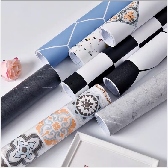 Giấy dán nền| dán sàn ❤️FREESHIP❤️ Decal dán sàn chống thấm nước dễ dàng lau chùi