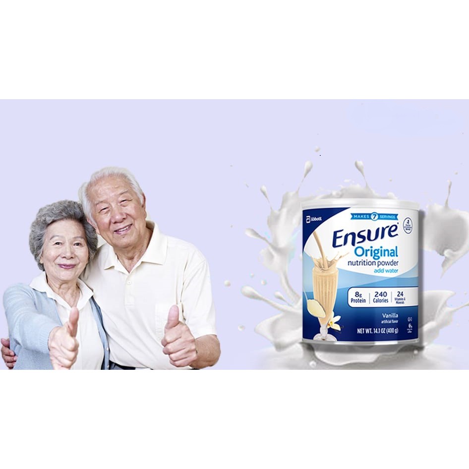 Sữa Ensure các loại dành cho người lớn tuổi hộp 400gr