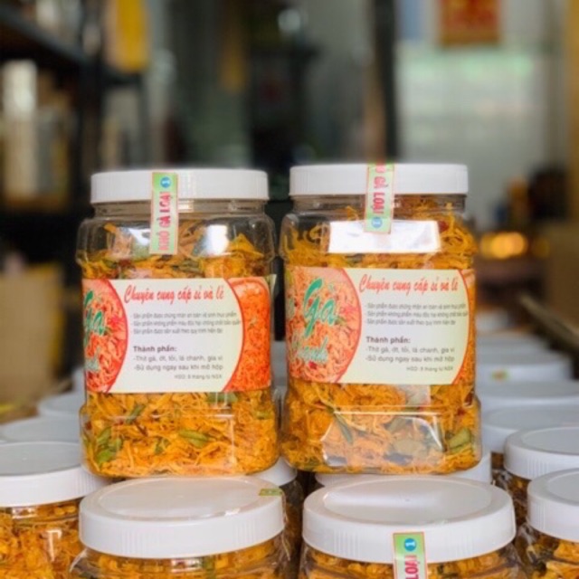 Khô gà lá chanh (hủ 500g)