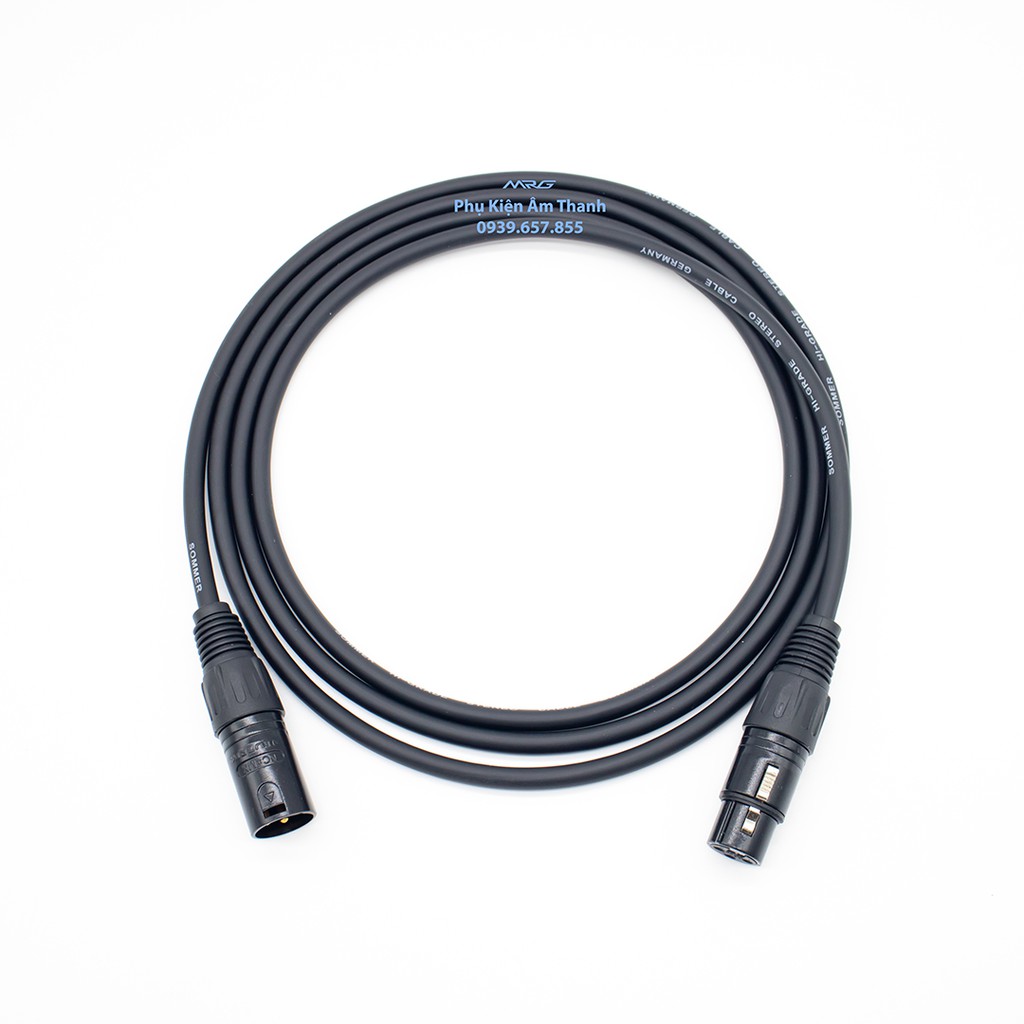 Dây Canon XLR dài 10met, dùng kết nối tín hiệu mixer DMX với đèn, hoặc kết nối tín hiệu âm thanh.